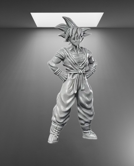 Dragon Ball Z Goku Smile stl jpg