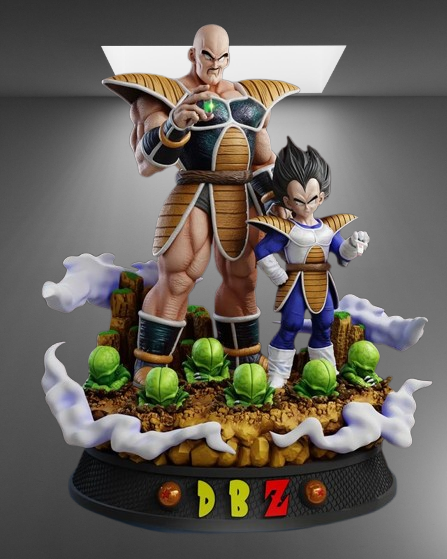 Dragon Ball Z Vegeta and Nappa stl jpg