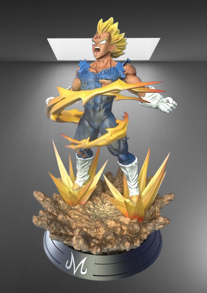 Dragon Ball Z Villainous Majin Vegeta stl jpg