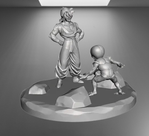 Dragon Ball Z Yamcha vs. Saibamen stl jpg