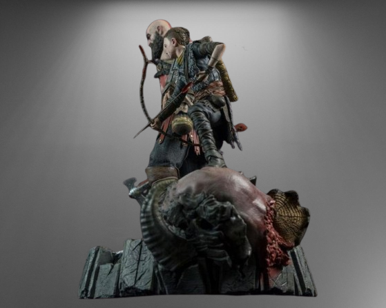 Epic Father-Son God of War Kratos and Atreus stl jpg