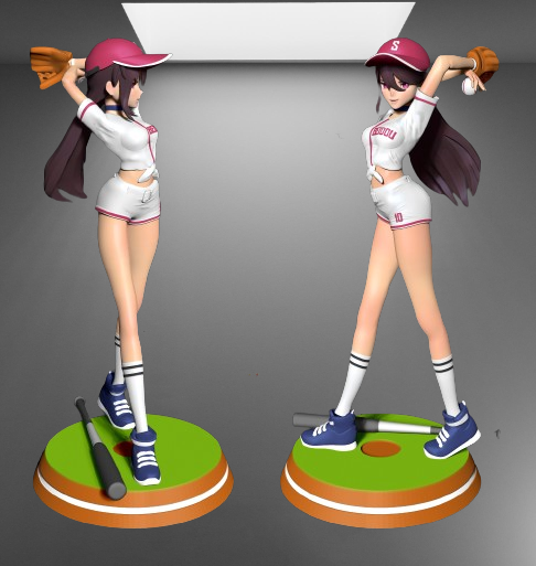 Genshin Impact Beidou Baseball Costume stl jpg