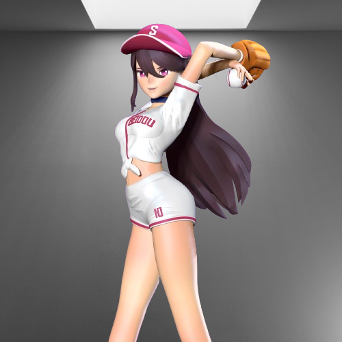 Genshin Impact Beidou Baseball Costume stl jpg