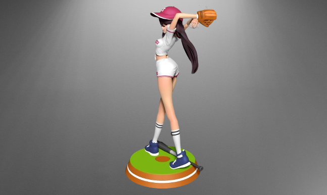 Genshin Impact Beidou Baseball Costume stl jpg