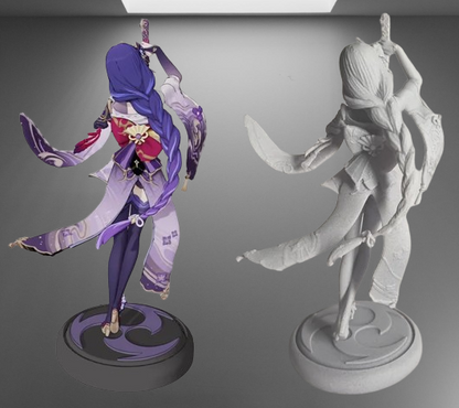 Fichier STL d'impression 3D Genshin Impact Raiden Shogun