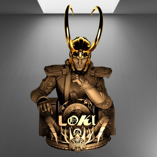 God of Mischief Loki stl jpg