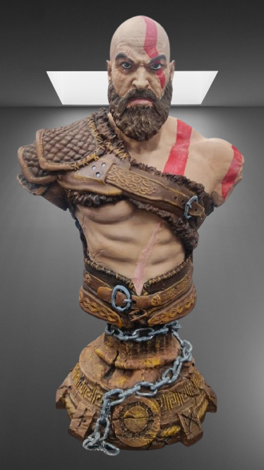 God of War Kratos Bust stl jpg