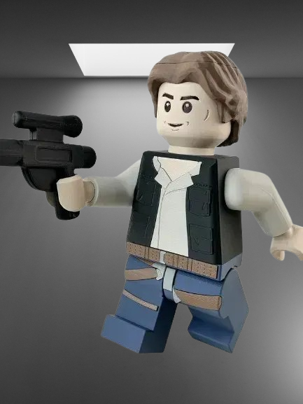 Han Solo LEGO Minifigure stl jpg