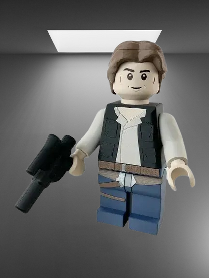 Han Solo LEGO Minifigure stl jpg