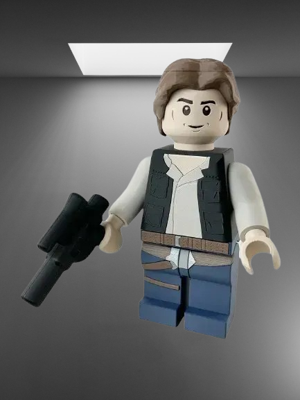 Han Solo LEGO Minifigure stl jpg