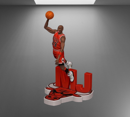 Michael Jordan Dunking stl jpg