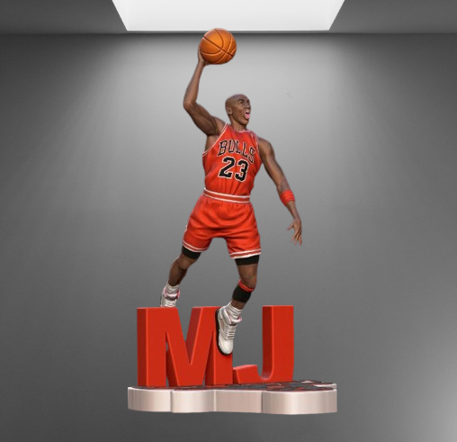 Michael Jordan Dunking stl jpg