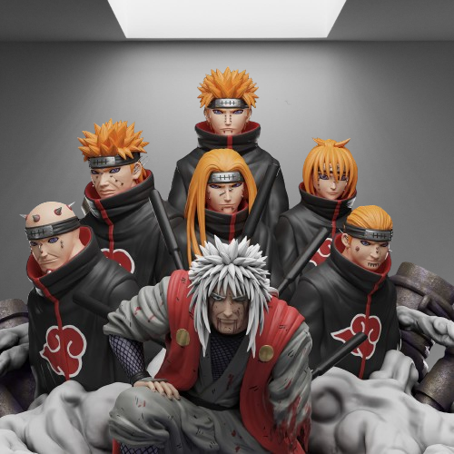 Jiraiya & Six Paths of Pain stl jpg