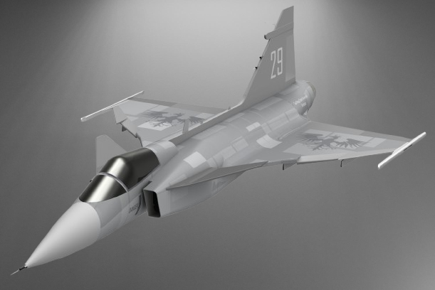 JAS 39 Gripen Fighter Jet 3D Printing STL File