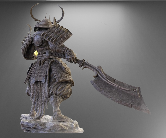 Japanese Oni Samurai stl jpg