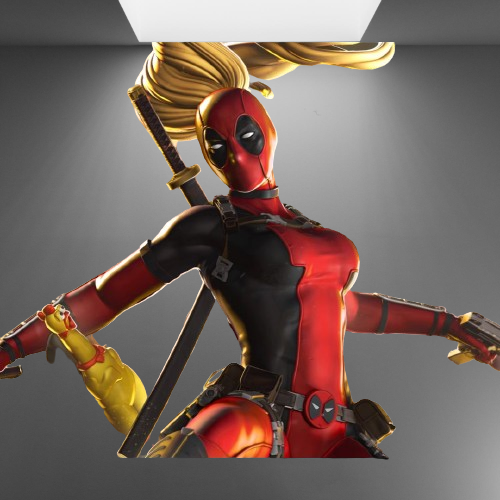 Lady Deadpool stl jpg