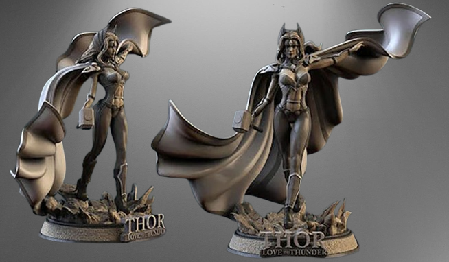 Lady Thor stl jpg