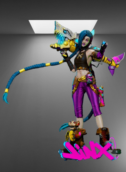 League of Legends Jinx (Arcane) stl jpg