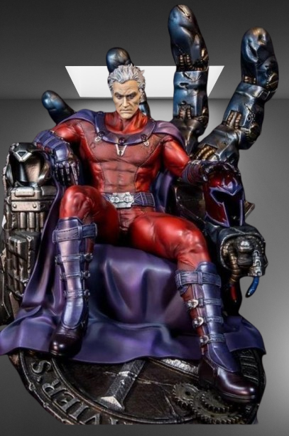 Magneto on Sentinel Throne stl jpg