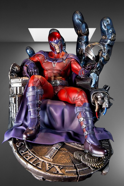 Magneto on Sentinel Throne stl jpg