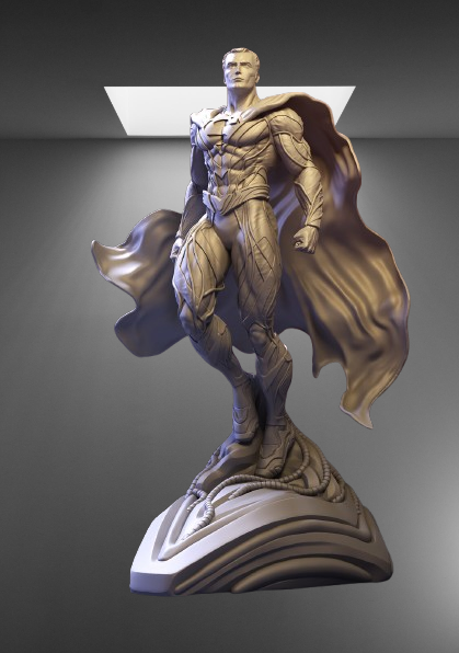 Man of Steel Superman Statue stl jpg