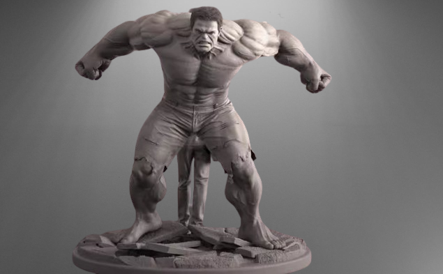 Marvel Bruce Banner & The Incredible Hulk stl jpg