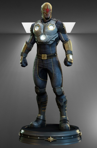 Marvel Cosmic Hero Nova stl jpg