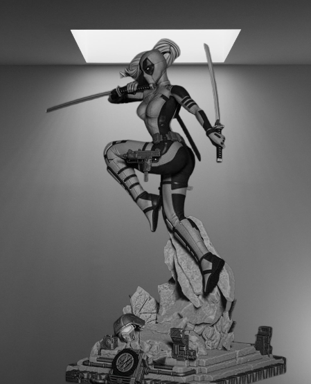 Marvel Mercenary Lady Deadpool stl jpg