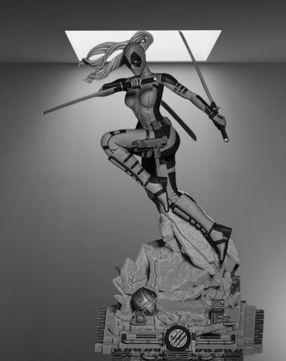 Marvel Mercenary Lady Deadpool stl jpg