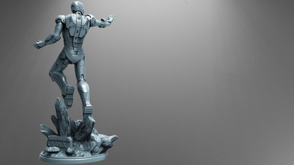 Marvel's Armored Avenger Iron Man Statue stl jpg