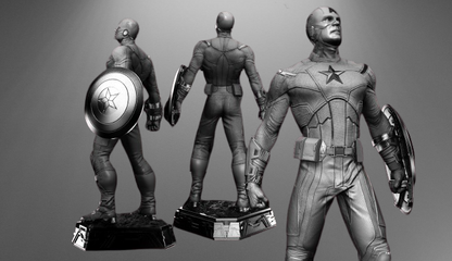 Marvel's Star-Spangled Avenger Captain America stl jpg