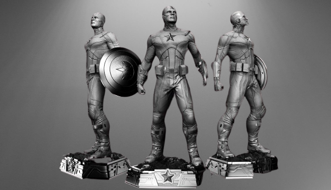 Marvel's Star-Spangled Avenger Captain America stl jpg