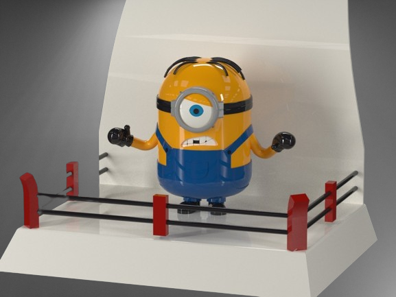 Minion Boxing Champ stl jpg