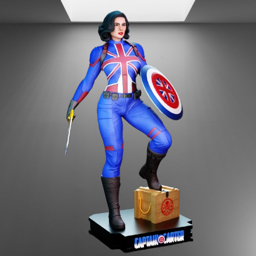 Multiverse Heroine Captain Carter stl jpg