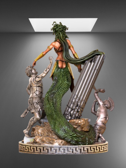 Mythical Gorgon Medusa Statue stl jpg