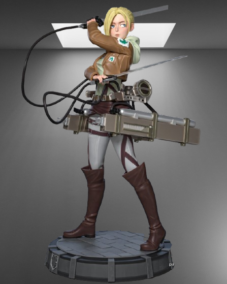 NFSW Titan Warrior Annie Leonhart stl jpg