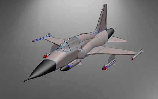 NORTHROP F-5 stl jpg