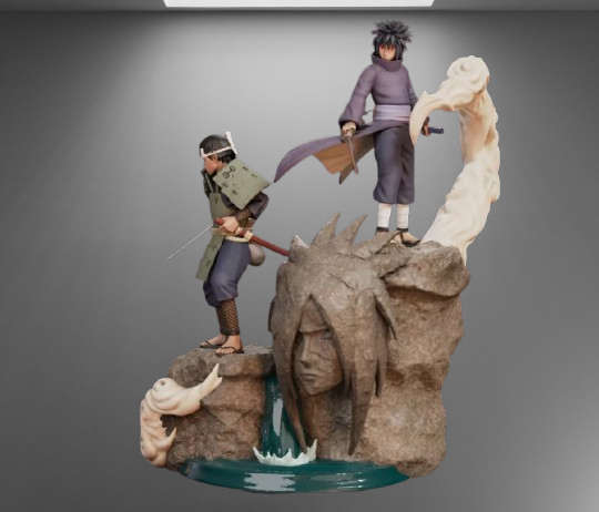 Naruto Shippuden Hashirama Senju and Madara Uchiha stl jpg