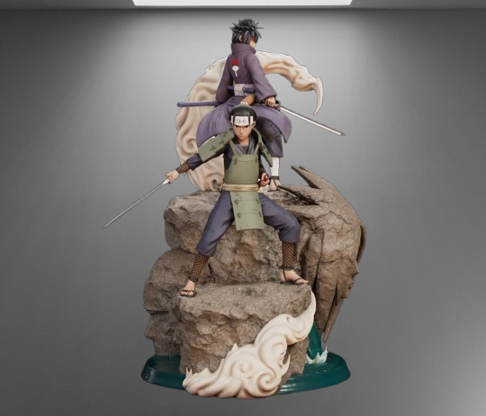 Naruto Shippuden Hashirama Senju and Madara Uchiha stl jpg