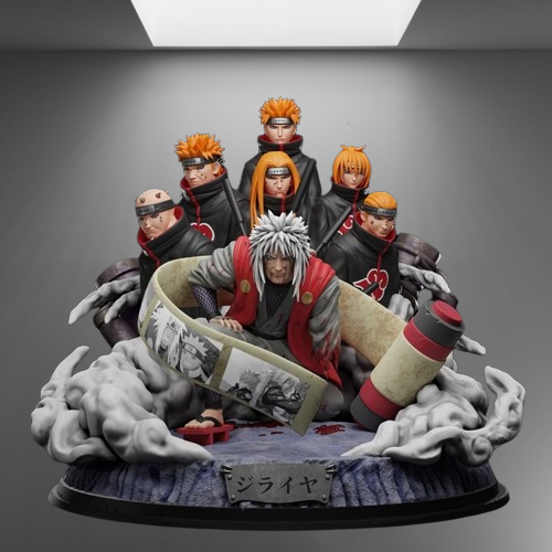 Jiraiya & Six Paths of Pain stl jpg