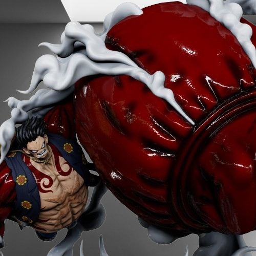 One Piece Luffy Gear 4 stl jpg