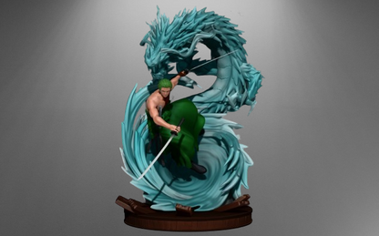 One Piece Roronoa Zoro Dragon stl jpg