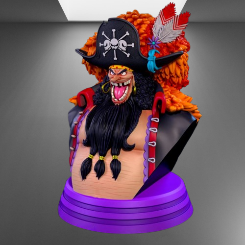 One Piece Yonko Blackbeard stl jpg