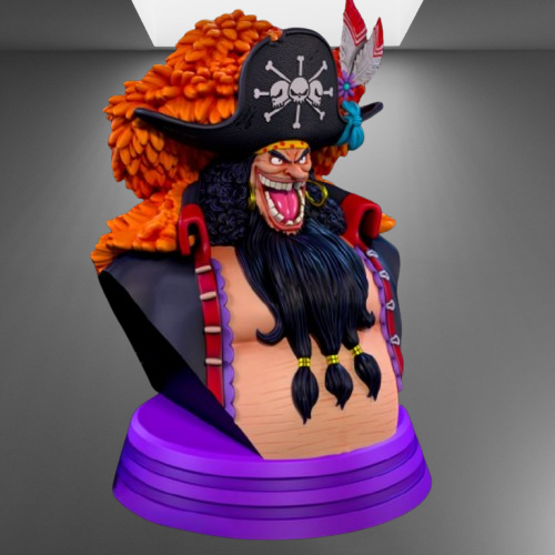 One Piece Yonko Blackbeard stl jpg