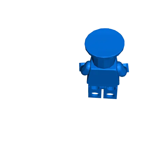 Police Officer LEGO Minifigure stl jpg