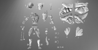 Alien Predator Jungle Hunter 3D Printing STL File