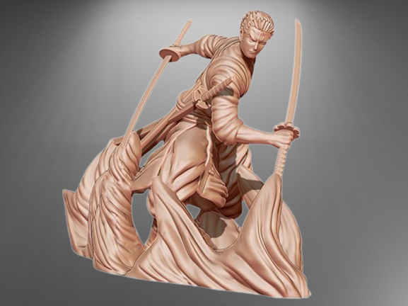 Fichier STL d'impression 3D de Roronoa Zoro V2