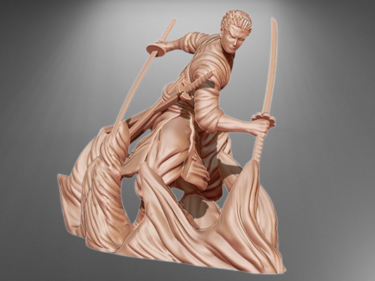 Fichier STL d'impression 3D de Roronoa Zoro V2