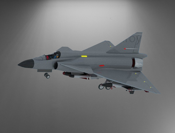 SAAB 37 Viggen stl jpg