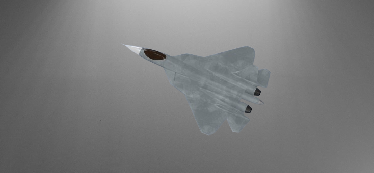 SU-57 Sukhoi Fighter Jet T-50 stl jpg